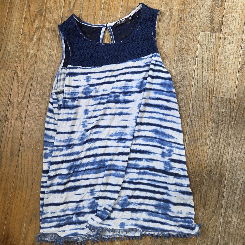 Max Jeans Blue Tank Top Sz Med